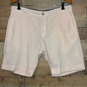 Faherty Malibu Short Mens 33 Summer Pink Linen Cotton Golf Casual